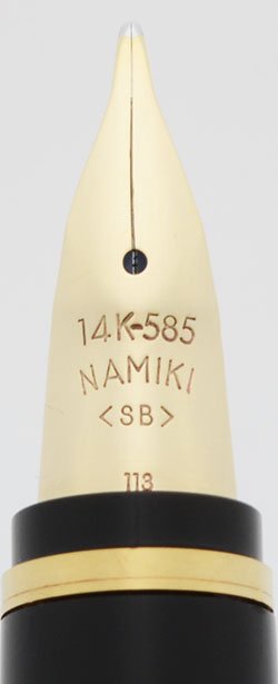ナミキファルコンSF Namiki Falcon Fountain Pen - Black w Gold Trim, Flexible SF